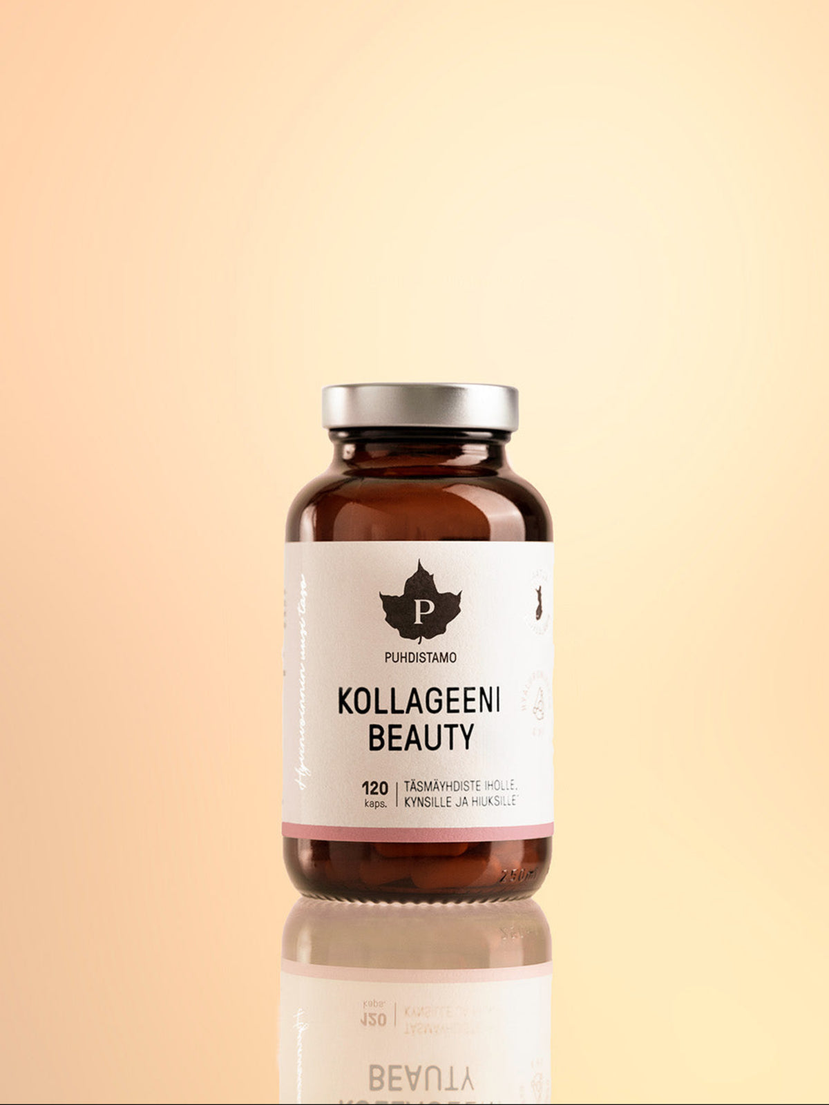 Puhdistamon Kollageeni Beauty 120 kapselin purkki