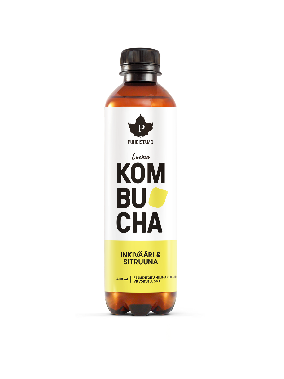Luomu Kombucha Inkivääri & Sitruuna - 400 ml