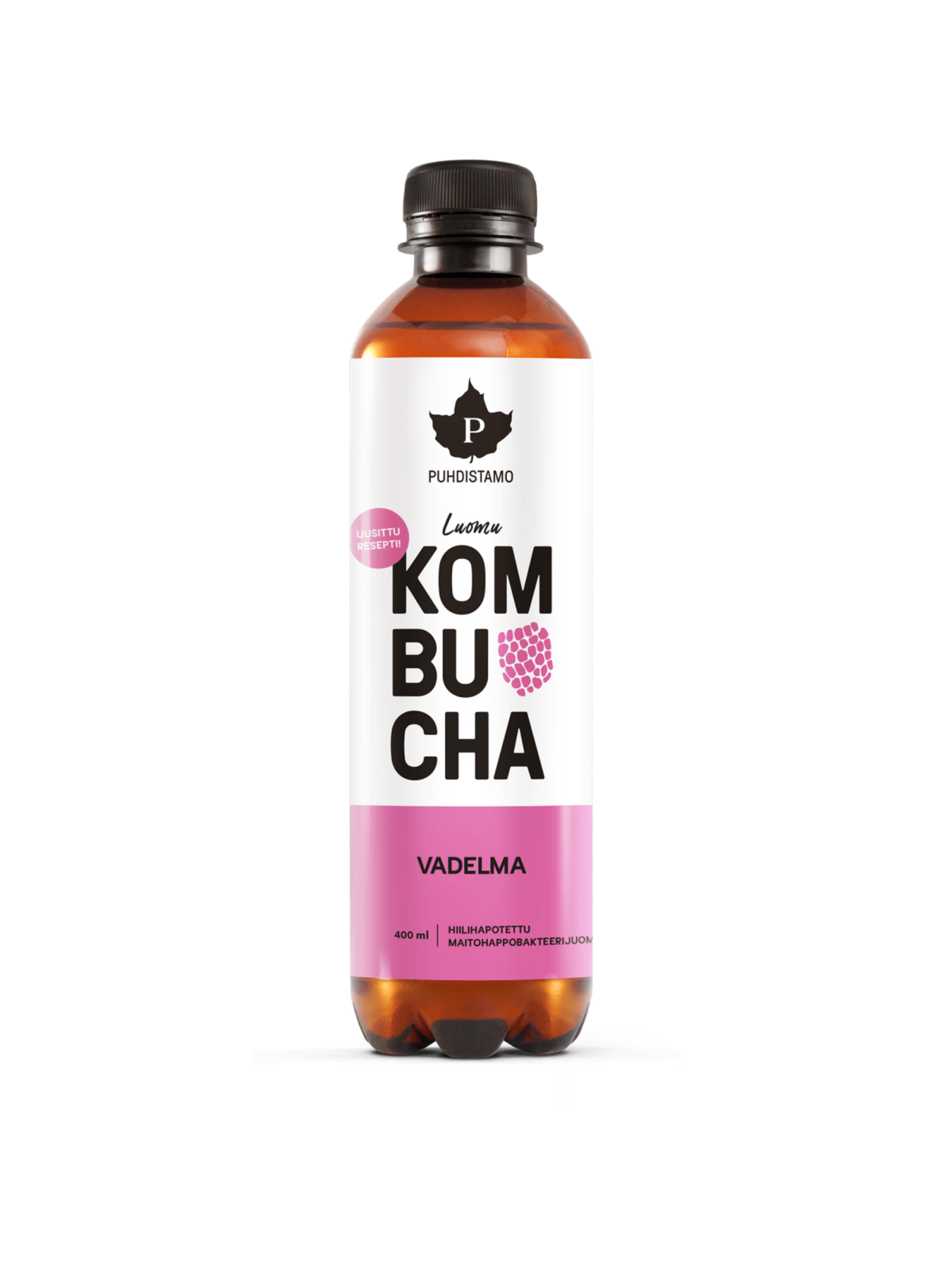 Luomu Kombucha Vadelma - 400 ml