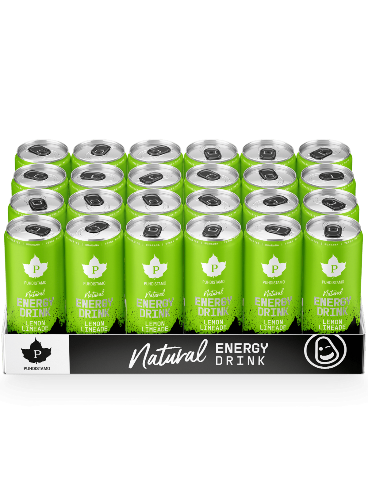 Natural Energy Drink Lemon Limeade Strong - 330 ml 24-pack