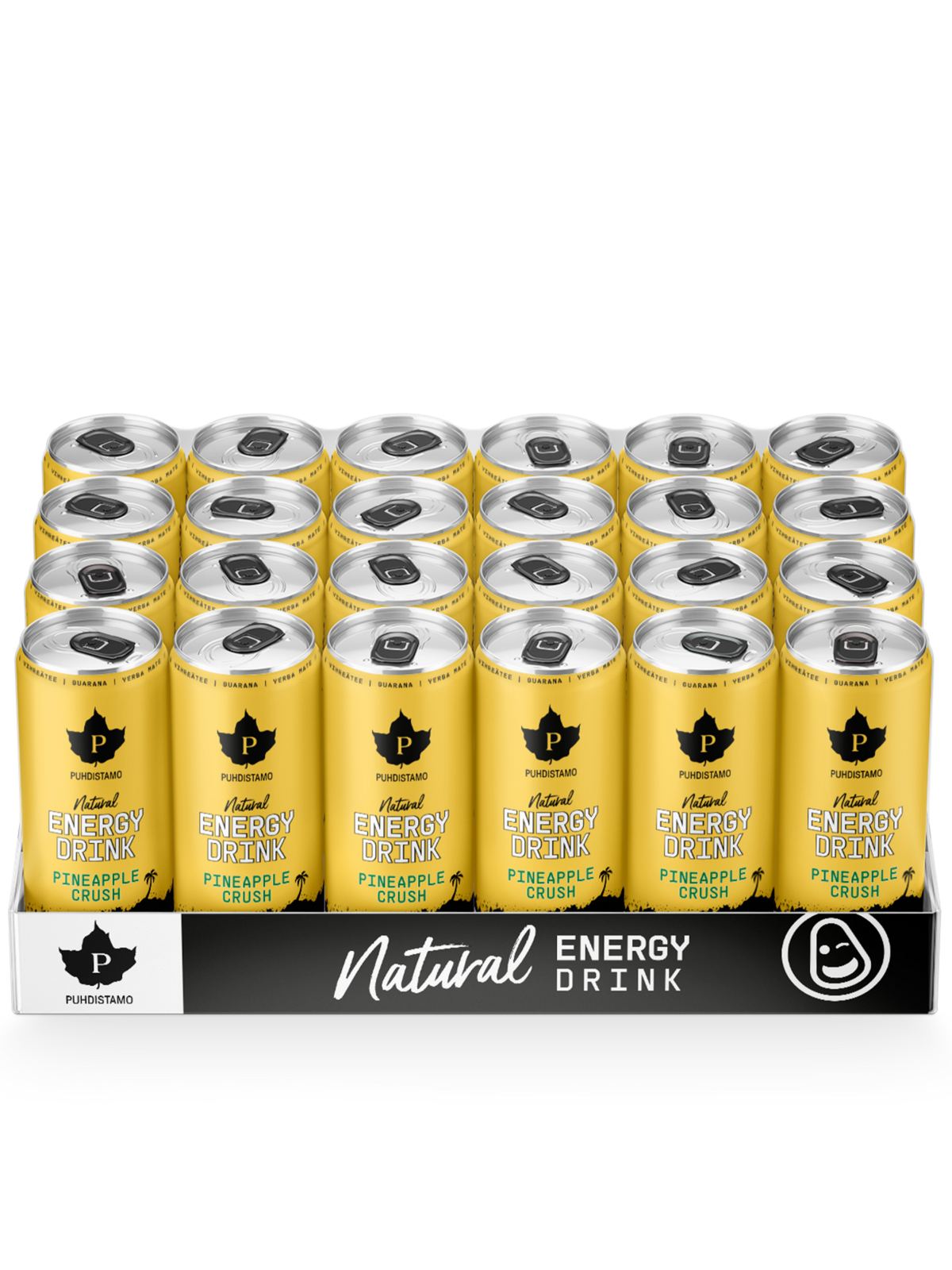Natural Energy Drink Pineapple Crush Strong - 330 ml 24-pack