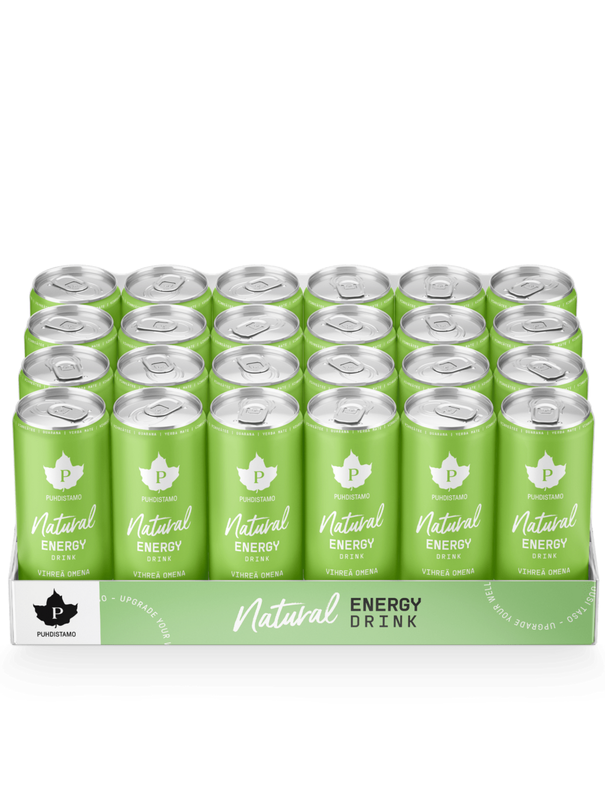 Natural Energy Drink Vihreä omena - 330 ml 24-pack