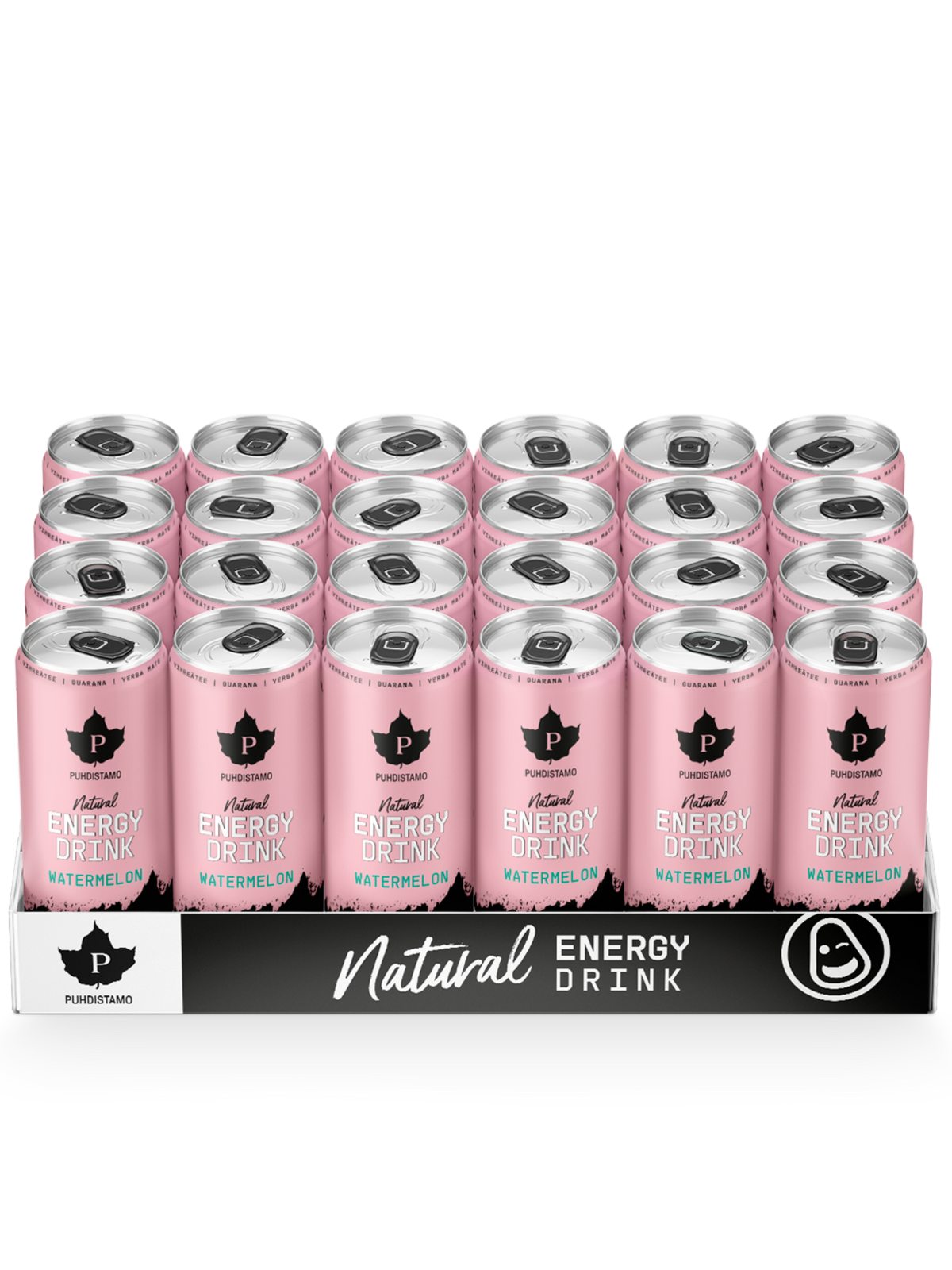 Natural Energy Drink Watermelon Strong - 330 ml 24-pack