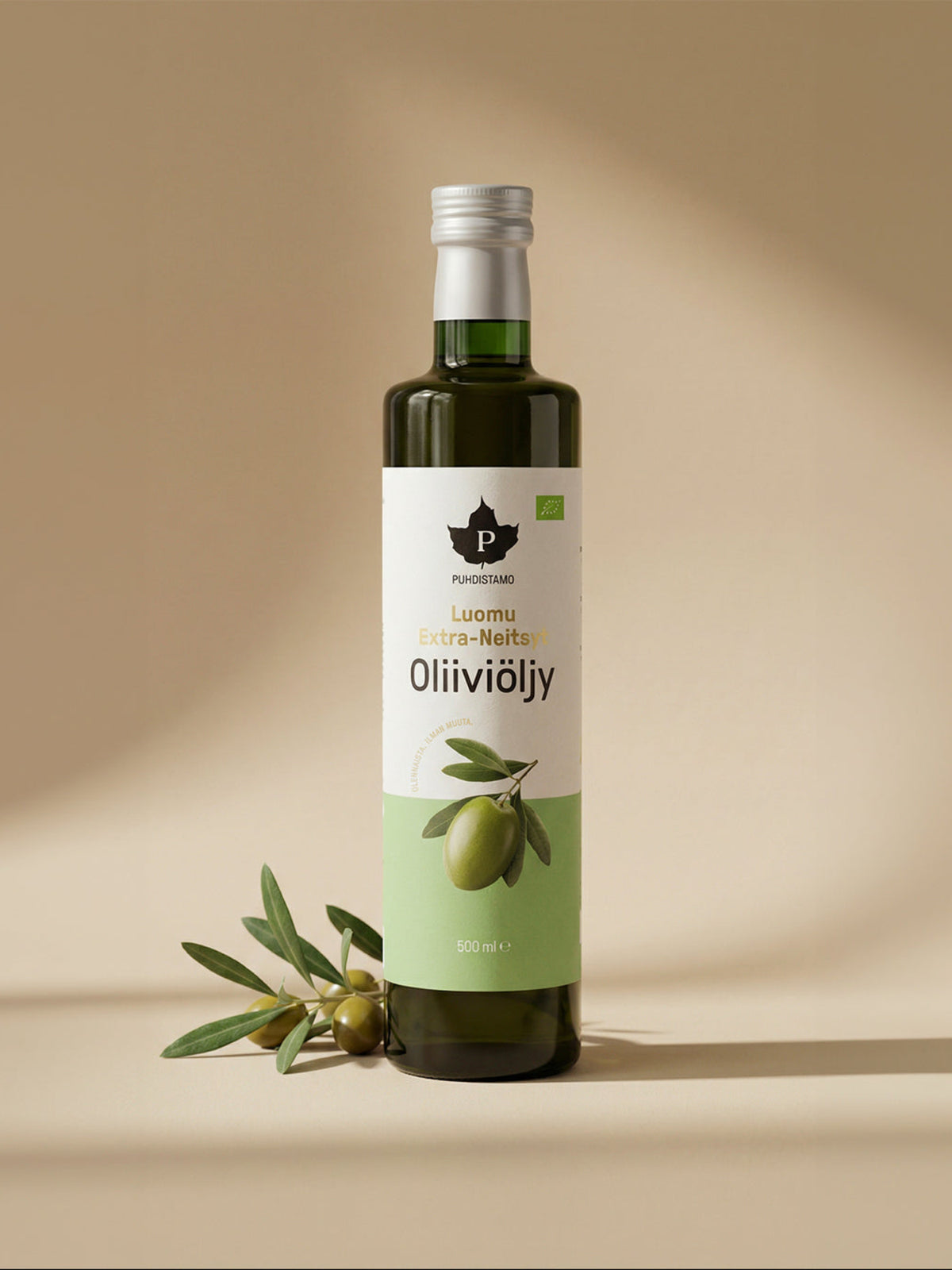 Puhdistamon Luomu Extra-Neitsyt Oliiviöljy