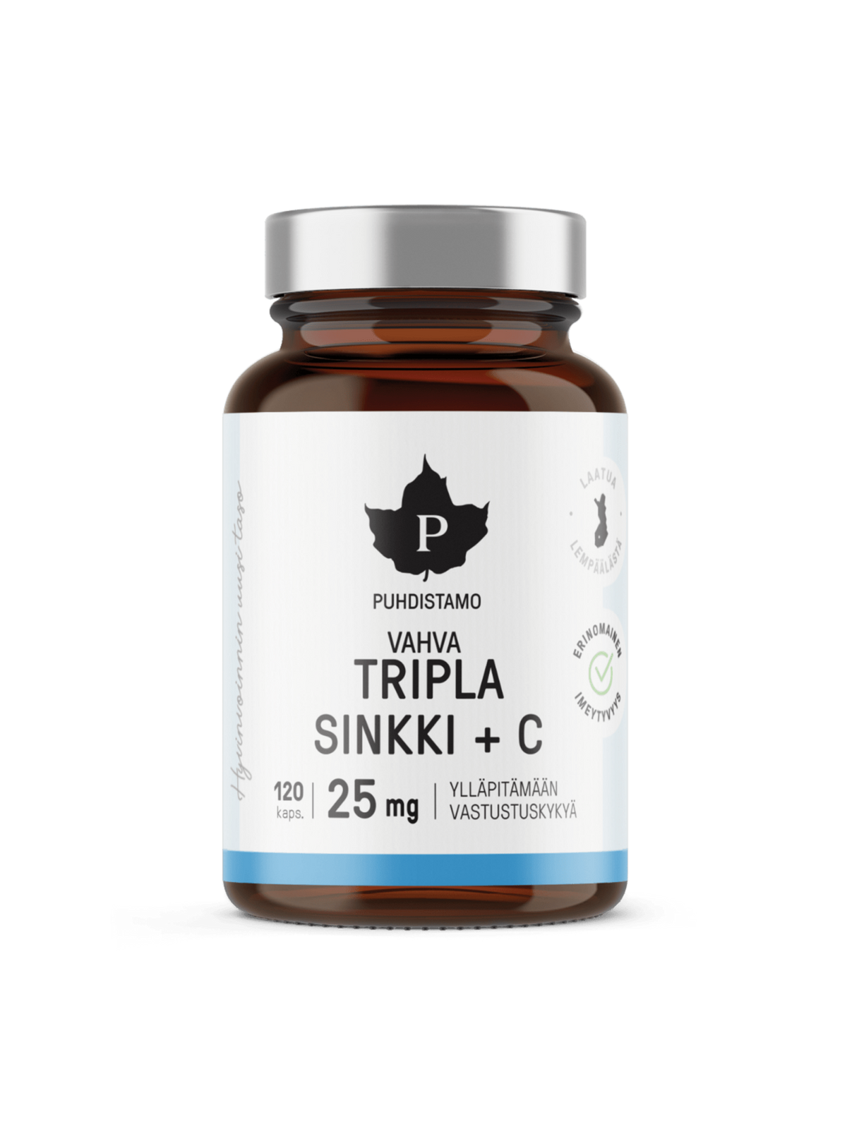 Tripla Sinkki + C 25 mg - 120 kaps