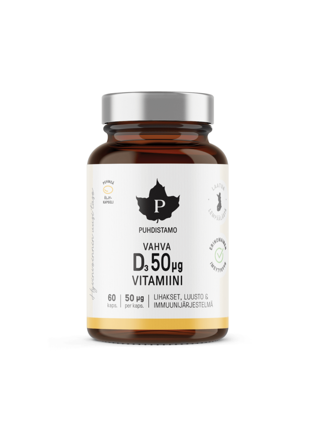 Vahva D-vitamiini 50 μg - 60 kaps