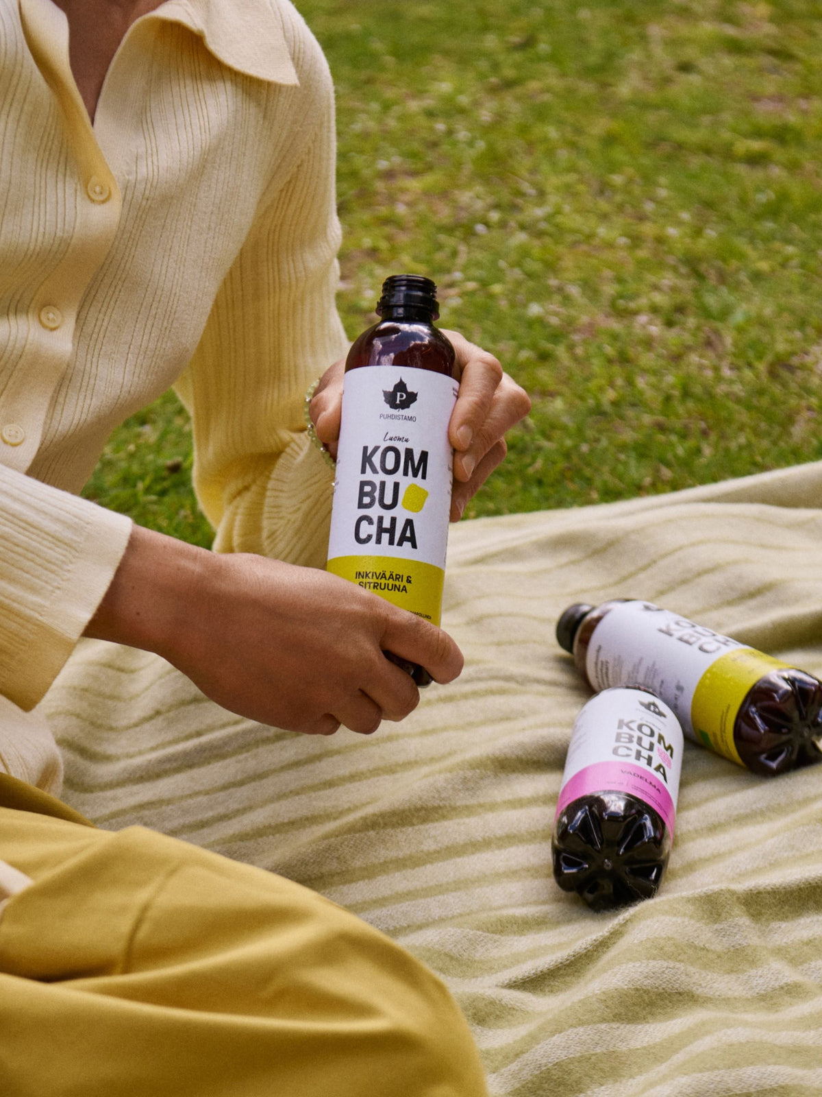 Luomu Kombucha Inkivääri & Sitruuna - 400 ml 12-pack