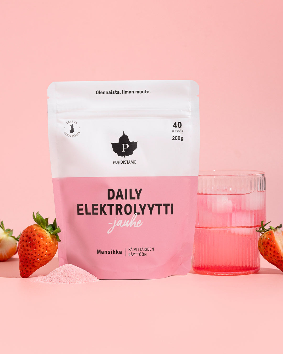 Daily Elektrolyyttijauhe Mansikka - 200 g