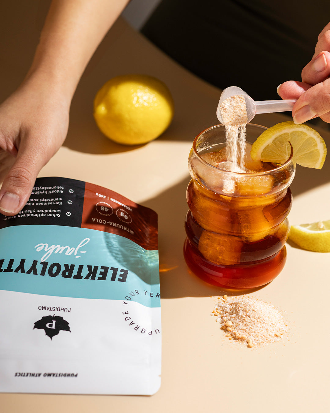 Elektrolyyttijauhe Sitruuna-Cola - 240 g