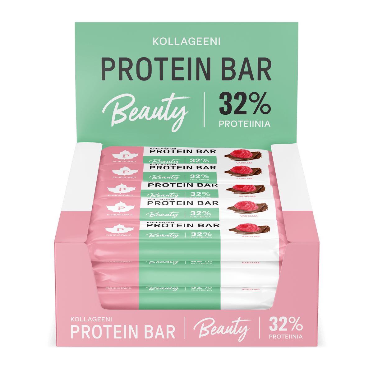 Kollageeni Protein Bar Vadelma - 30 g 24 - pack