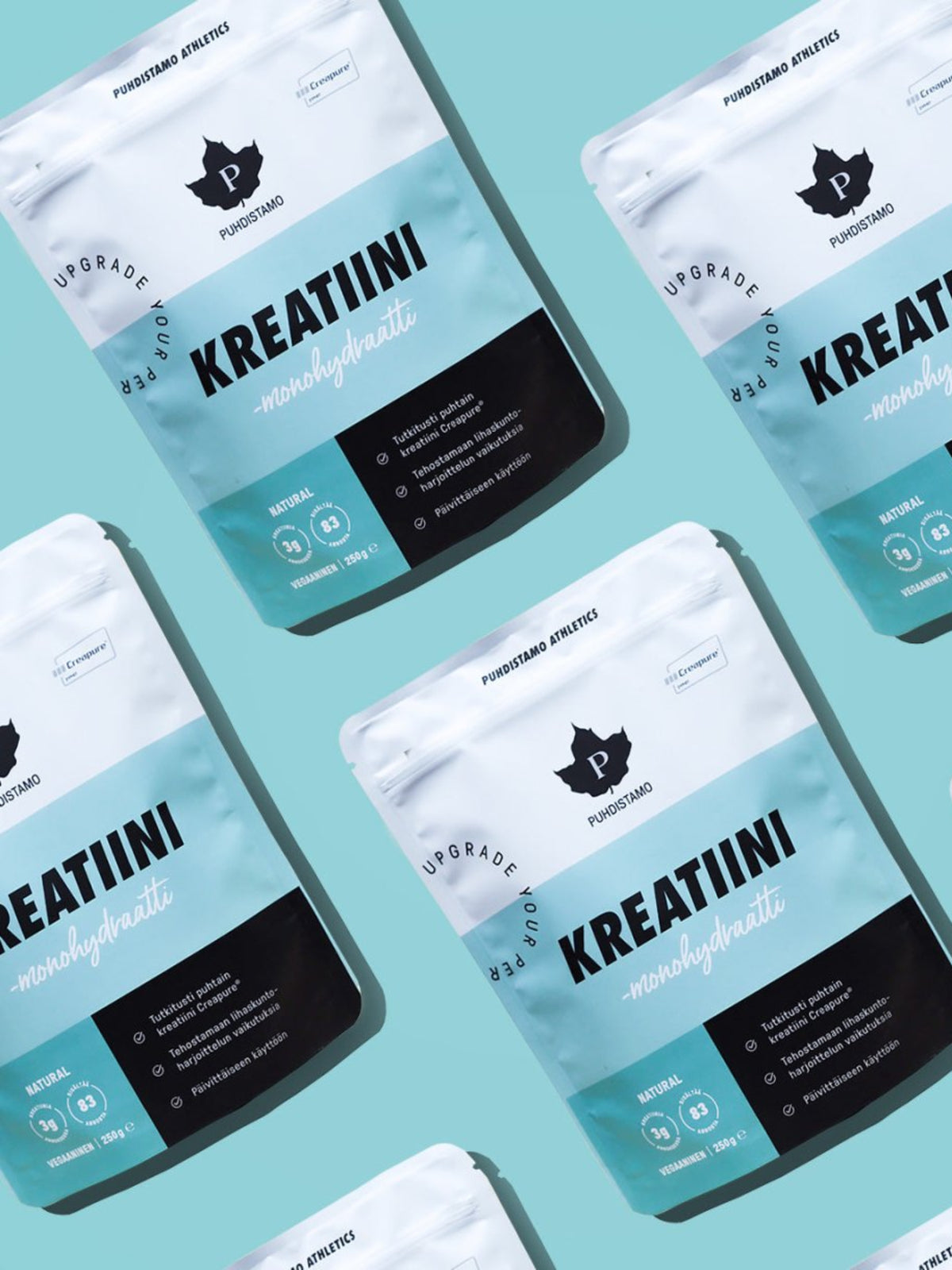 Puhdistamon Kreatiini pusseja