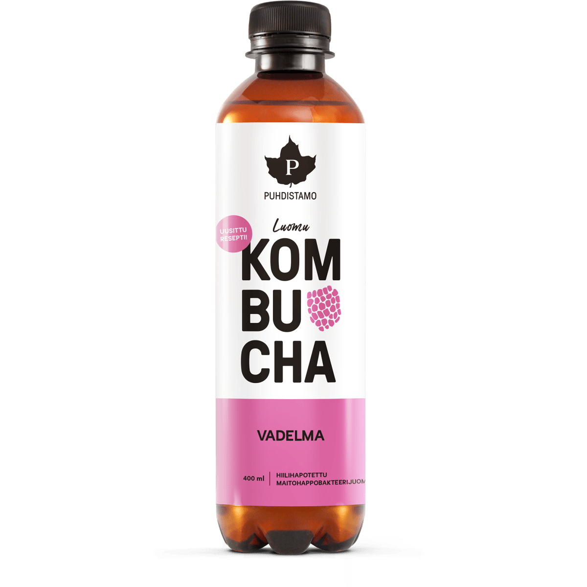 Luomu Kombucha Vadelma - 400 ml