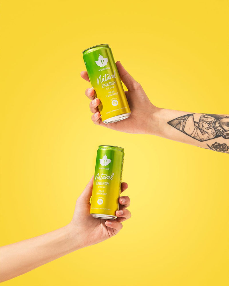Natural Energy Drink Pear Lemonade - 330 ml 24 - pack