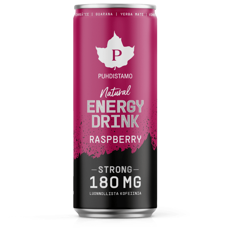 Natural Energy Drink Raspberry Strong - 330 ml
