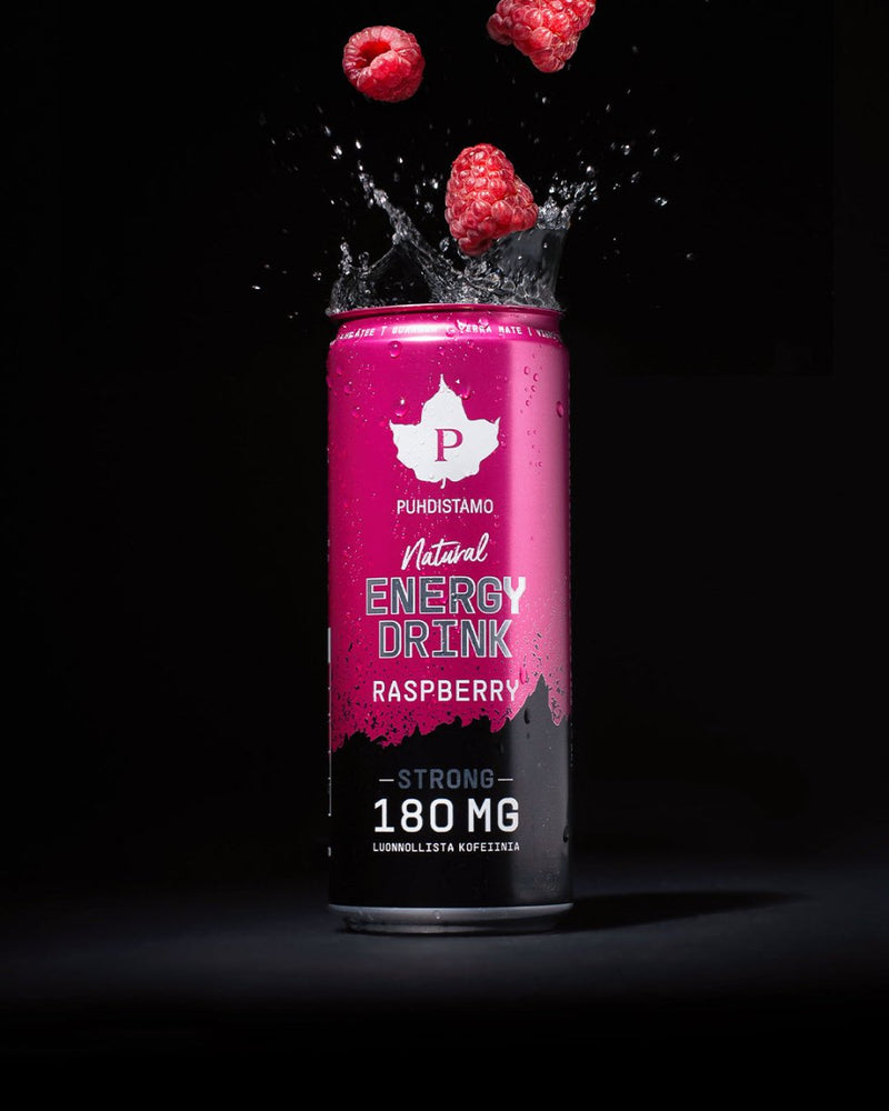Natural Energy Drink Raspberry Strong - 330 ml