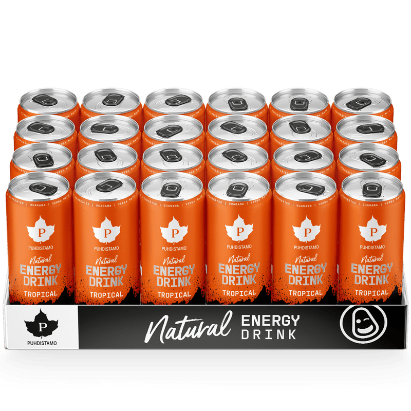 Natural Energy Drink Tropical Strong - 330 ml 24 - pack