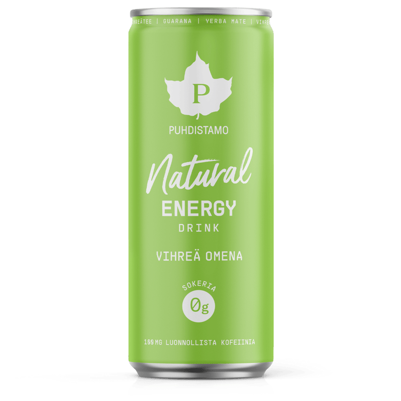 Natural Energy Drink Vihreä omena - 330 ml