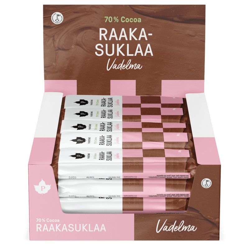 Raakasuklaa Vadelma - 36 g 24 - pack