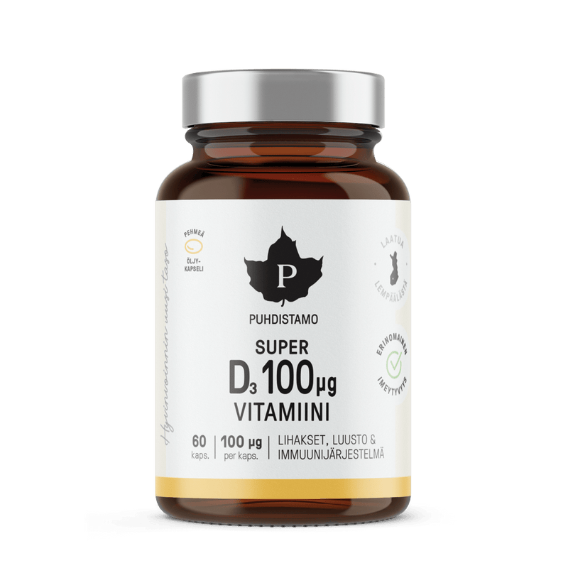 Super D - vitamiini 100 μg - 60 kaps