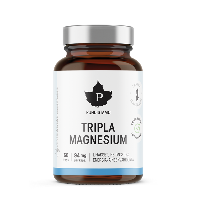 Tripla Magnesium 60 kaps Puhdistamo 