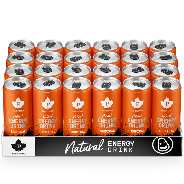 Natural Energy Drink Tropical Strong - 330 ml 24-pack