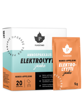 Elektrolyyttijauhe Mango-appelsiini - Annospussit