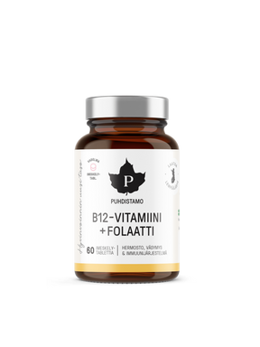 B12-vitamiini + Folaatti - 60 imeskelytabl.