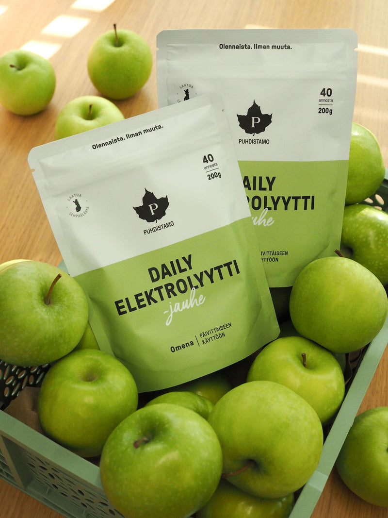 Daily Elektrolyyttijauhe Omena - 200 g