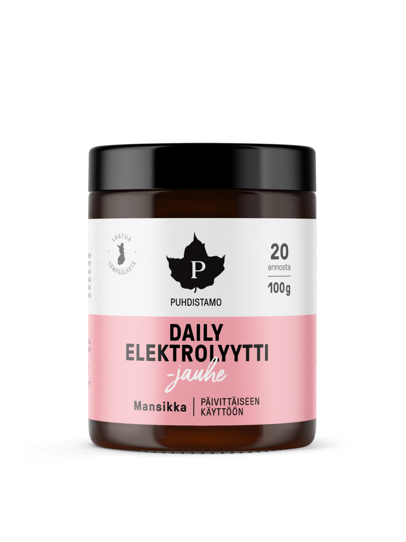 Daily Elektrolyyttijauhe Mansikka - 100 g