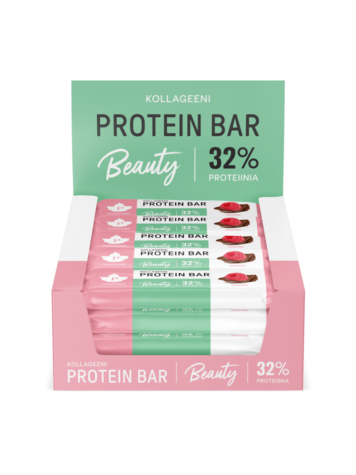 Kollageeni Protein Bar Vadelma - 30 g 24-pack