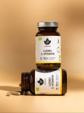 Puhdistamon Luomu C-vitamiini purkit