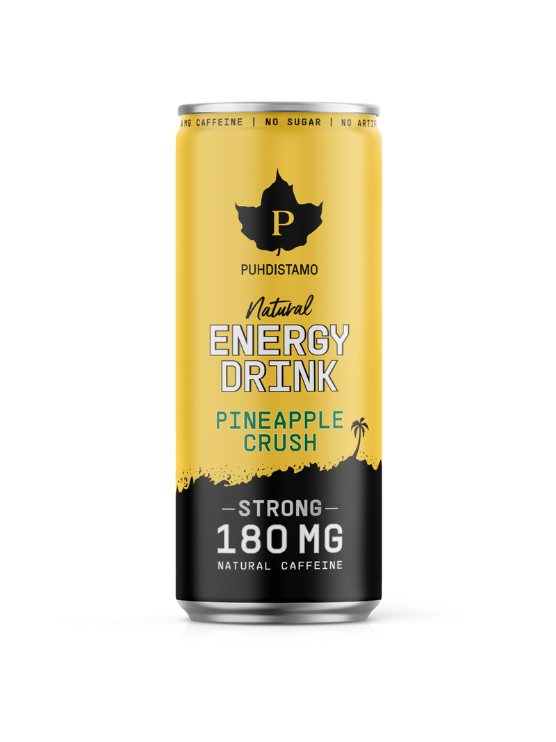 Natural Energy Drink Pineapple Crush Strong - 330 ml