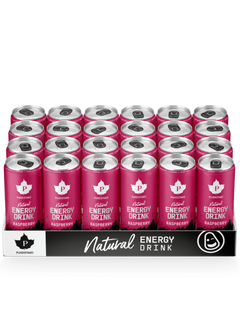 Natural Energy Drink Raspberry Strong - 330 ml 24-pack