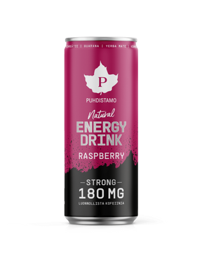 Natural Energy Drink Raspberry Strong - 330 ml