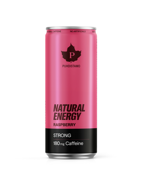 Natural Energy Drink Raspberry Strong - 330 ml 24-pack