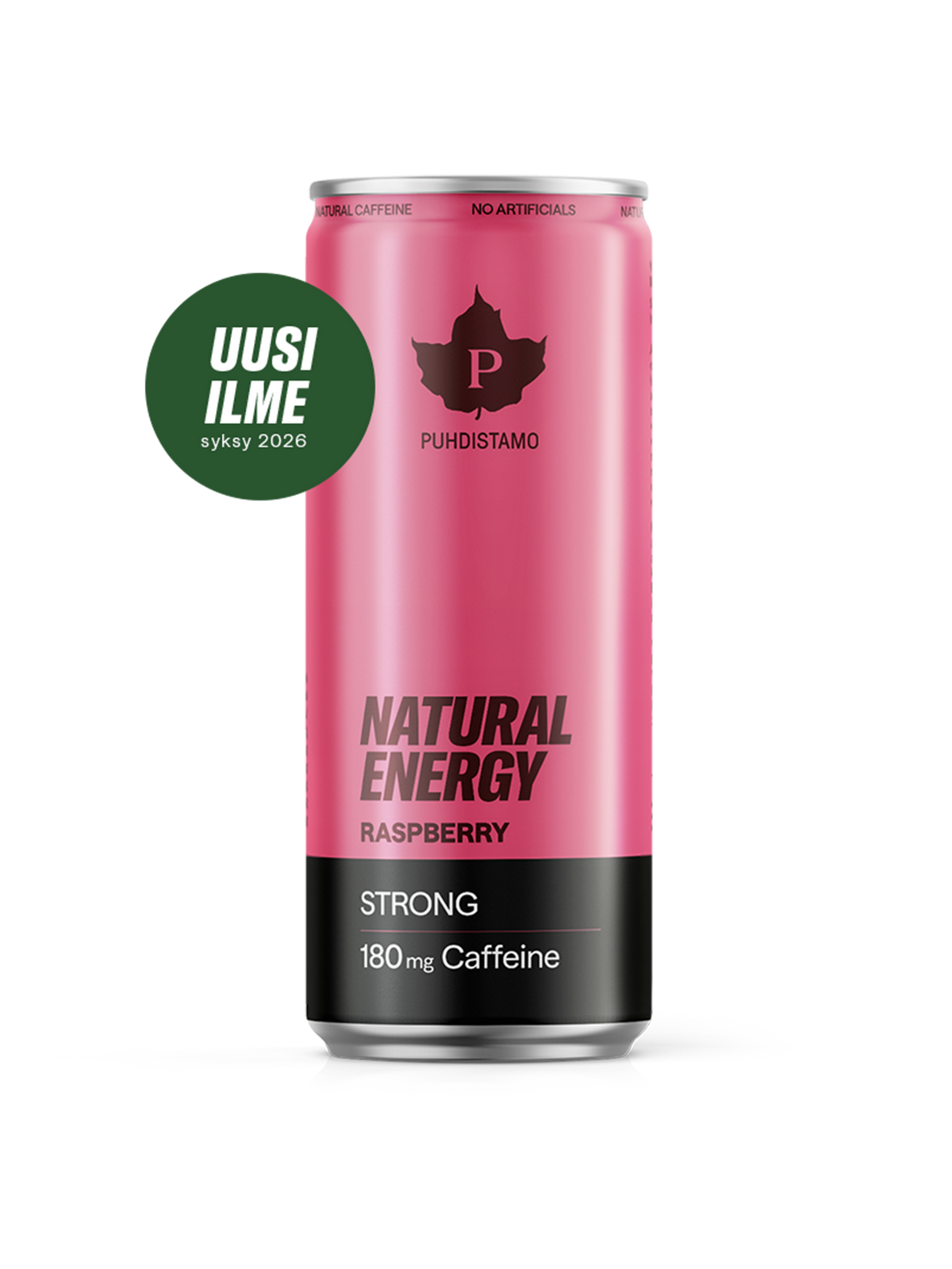 Natural Energy Drink Raspberry Strong - 330 ml