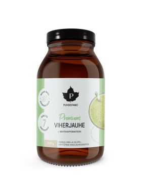 Premium Viherjauhe + Maitohappobakteeri - 120 g