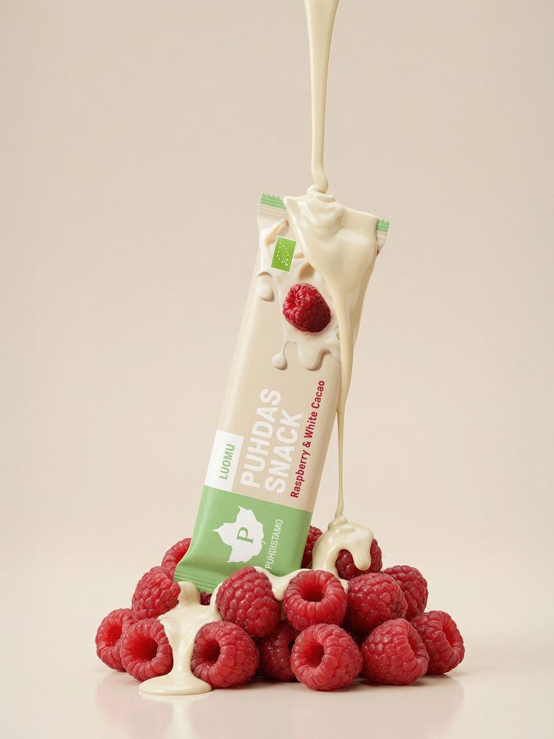 Puhdas Snack™ - Raspberry & White Cacao - 40 g