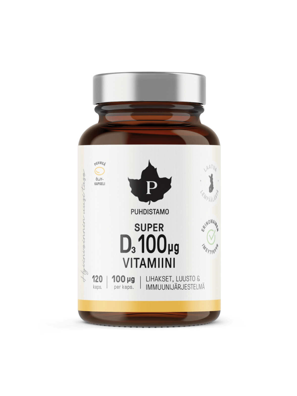 Super D-vitamiini 100 μg - 60 kaps