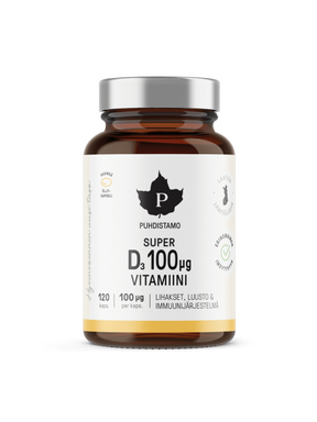 Super D-vitamiini 100 μg - 60 kaps