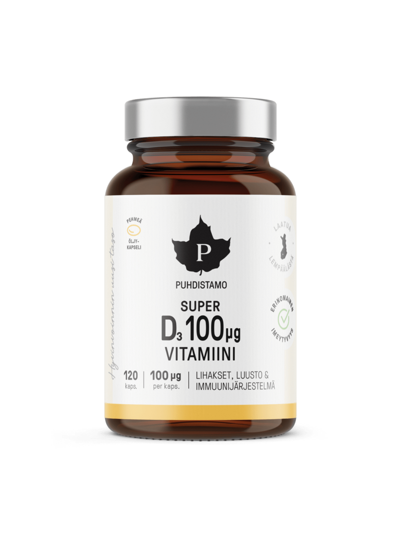 Super D-vitamiini 100 μg - 60 kaps