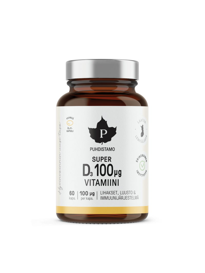 Super D-vitamiini 100 μg - 120 kaps