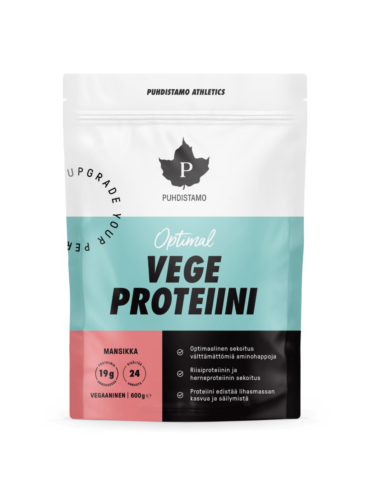 Optimal VEGE Proteiini - Mansikka 600 g