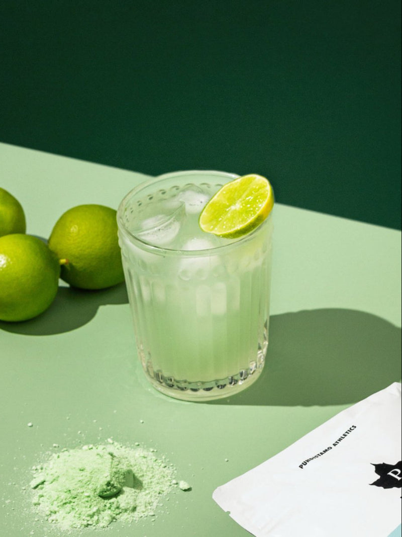 Vesilasissa Puhdistamon Elektrolyyttijauhe Sitruuna-lime 