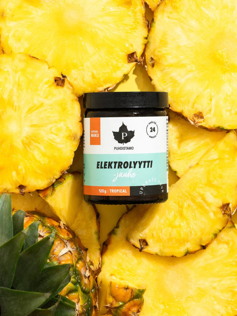 Puhdistamon Elektrolyyttijauhe Tropical ja Ananaksia