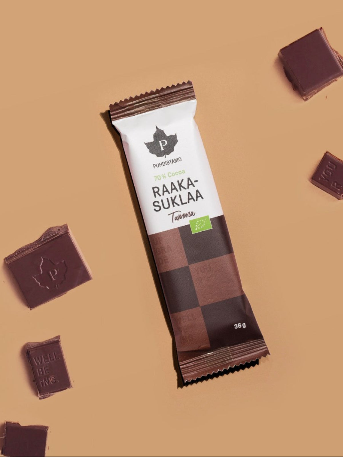 Puhdistamon tumma raakasuklaa