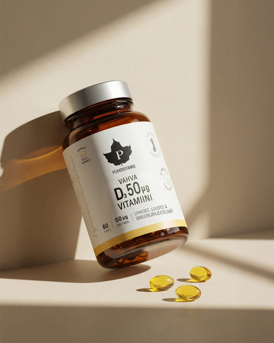 Vahva D-vitamiini 50 μg - 60 kaps