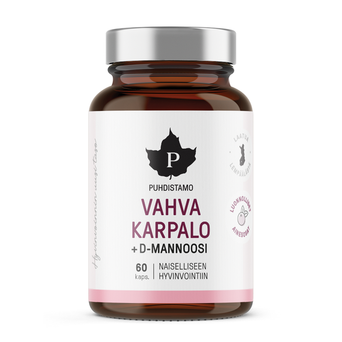 Vahva Karpalo + D-mannoosi - 60 kaps