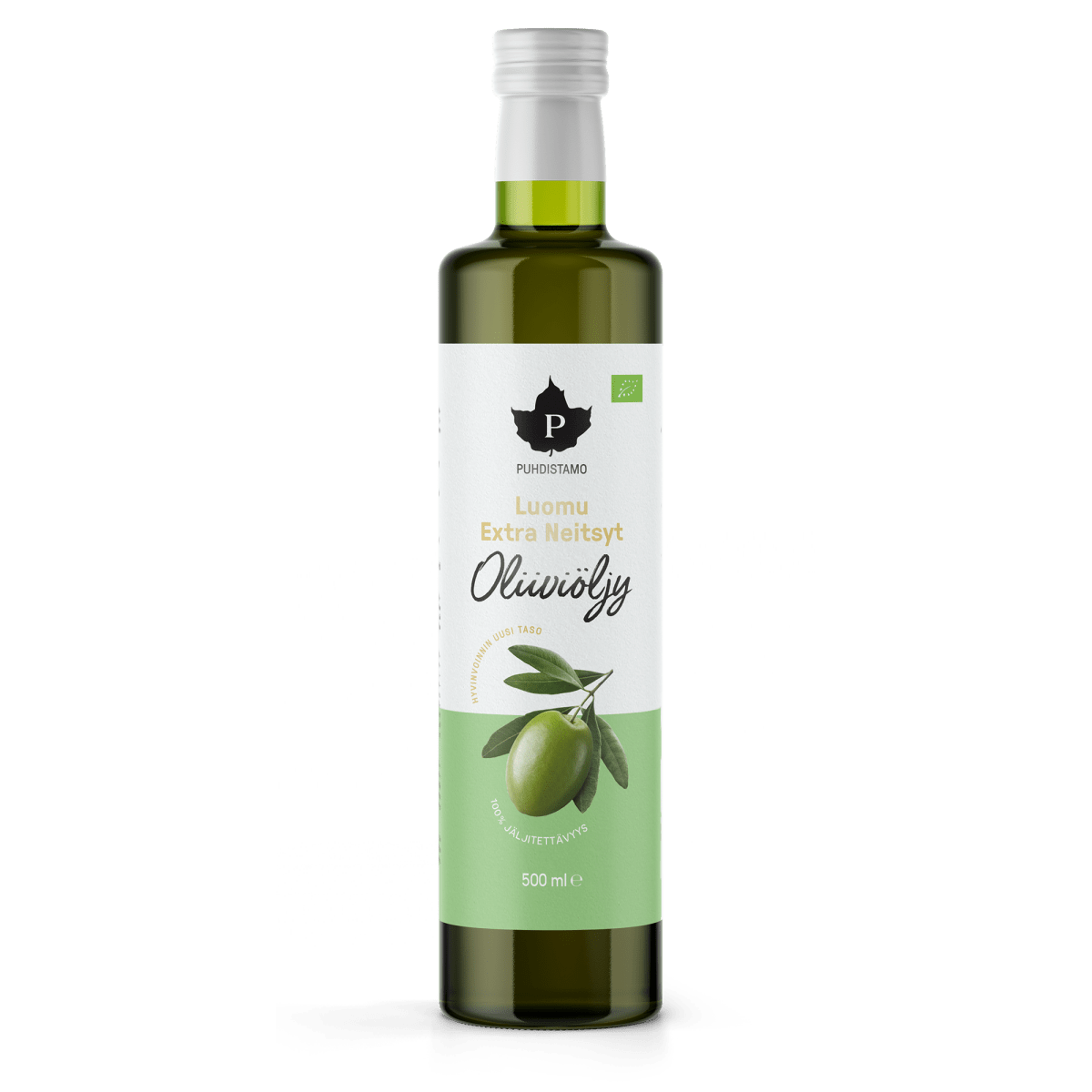 Luomu Extra Neitsyt Oliiviöljy - 500 ml