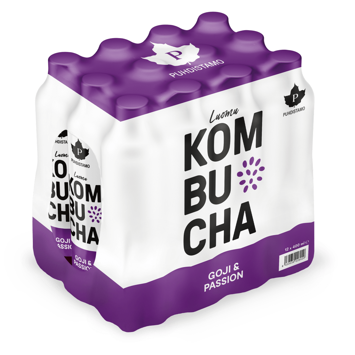 Luomu Kombucha Goji - Passion - 400 ml 12 - pack